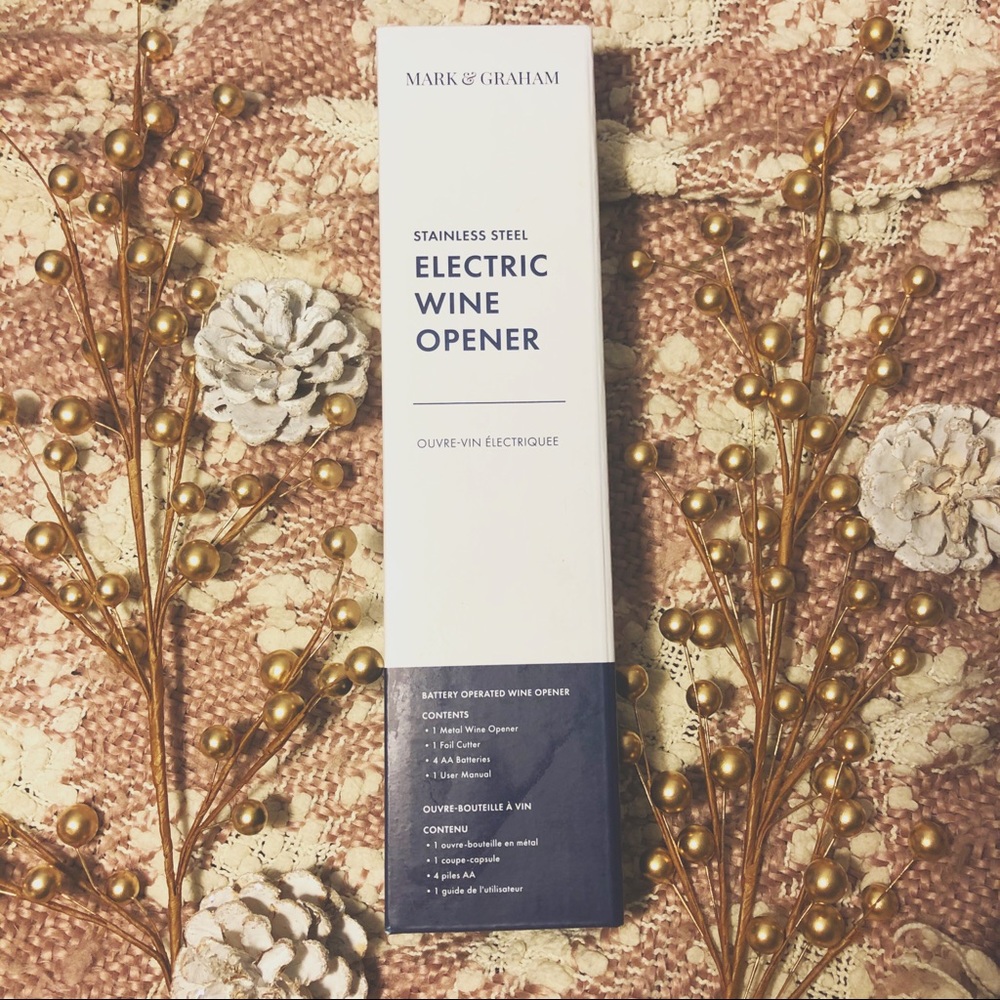 Stainless steel electric wine opener